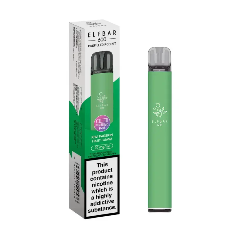 Kiwi Passionfruit Guava Elf Bar 600 Prefilled Pod Kit